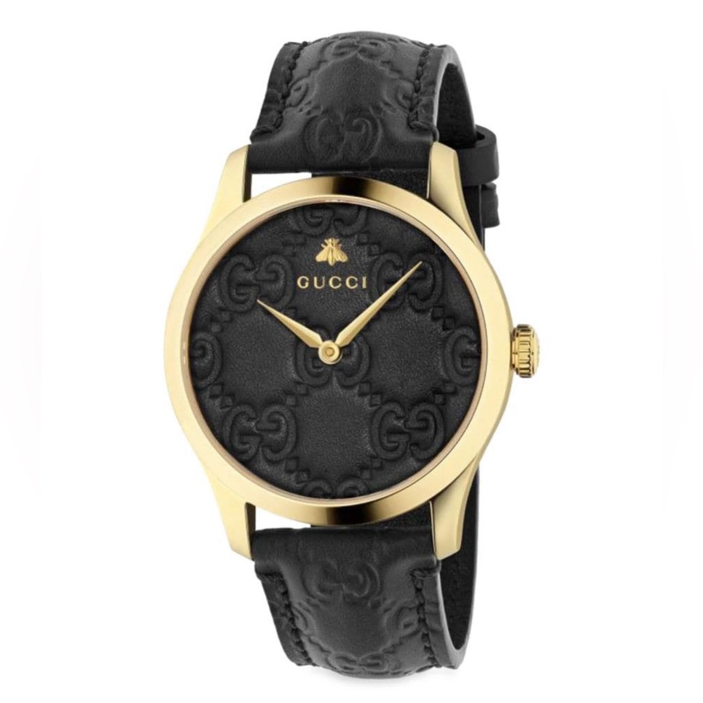 ** Brand New ** Gucci G-Timeless Men`s 38mm Gold Tone Brown Watch YA1264034A